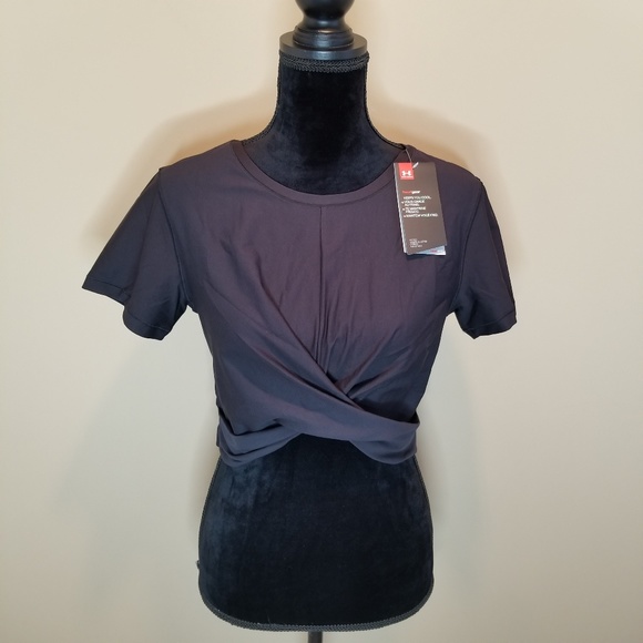 Under Armour Tops - UA Vanish Crop Tee • Black • SZ Large